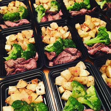 Steak with Broccoli and Roasted Lemon Potatoes - Nourish NB