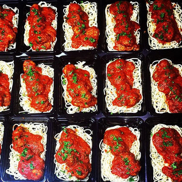 Turkey meat ball and organic tomato basil marinara - Nourish NB