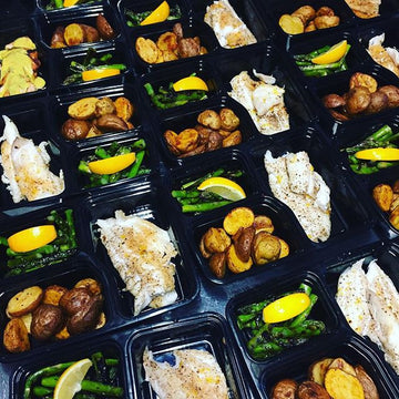 Lemon pepper Haddock w green beans and mushrooms w roasted Cajun potatoes - Nourish NB