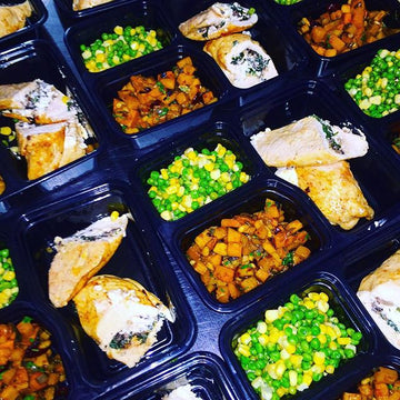 Mushroom Spinach and Goat Cheese Stuffed Chicken with Butternut Squash Hash and Vegetable - Nourish NB