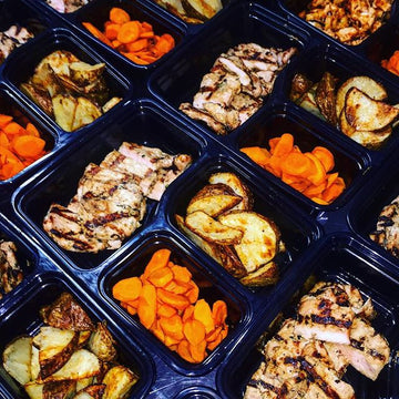 Lemongrass Marinated Pork Chops with Roasted Carrots and @flavorgod Seasoned Potatoes - Nourish NB