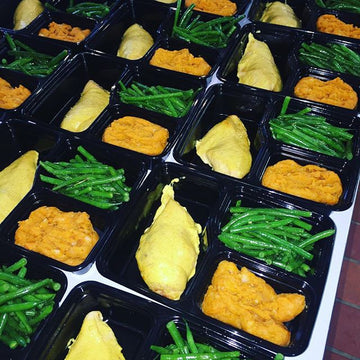 Creamy honey mustard Chx with sweet potato mash with fresh green - Nourish NB