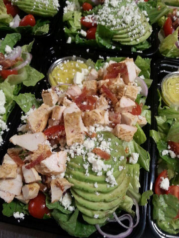 Honey Mustard Chicken with Avocado & Bacon Salad - Nourish NB