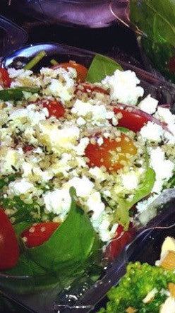 Greek Spinach Feta Salad with Chicken - Nourish NB